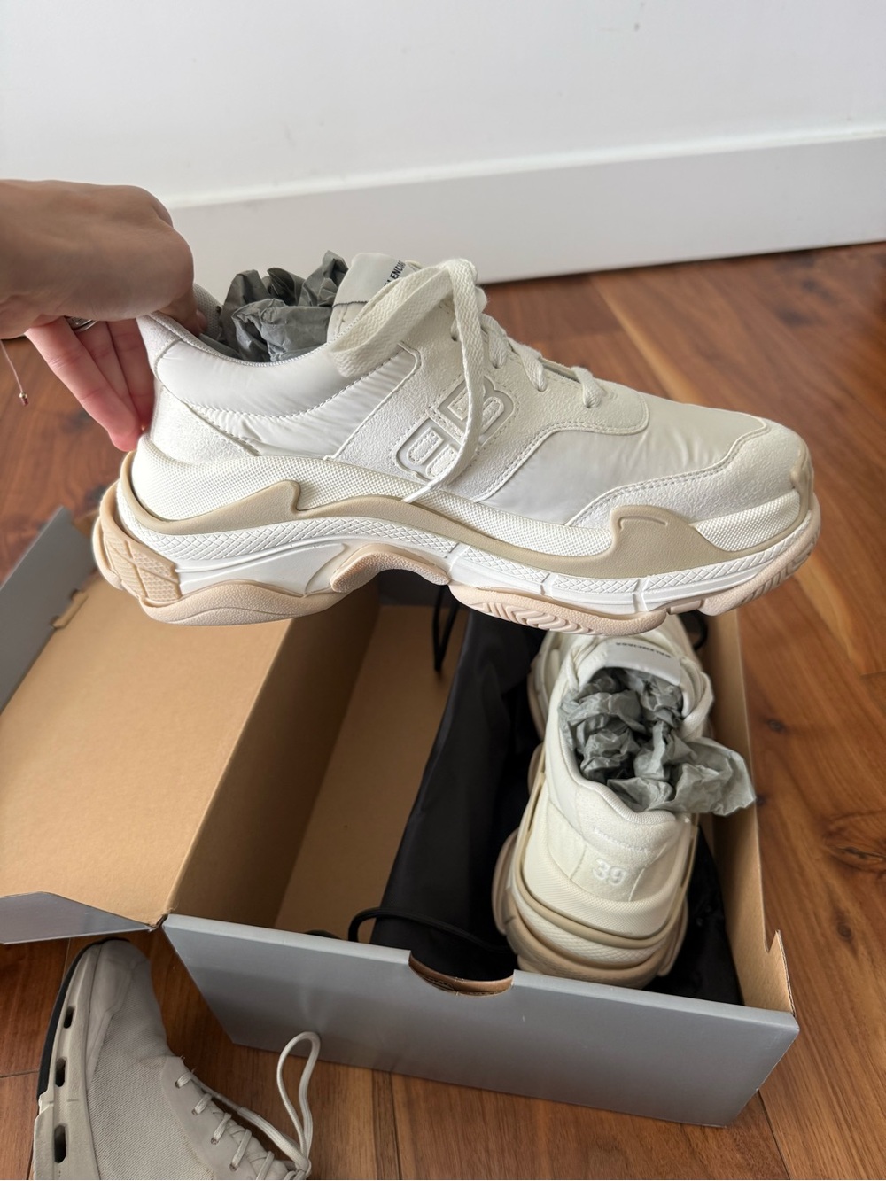Balenciaga Triple S Sneakers - Cream & Beige